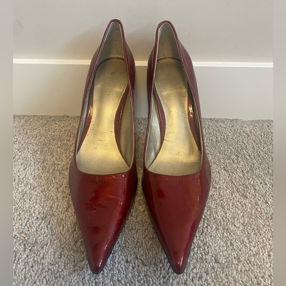Nine West Red Heels Size 9M - Picture 3 of 9